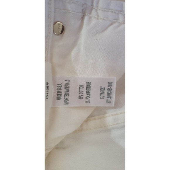 Goldsign Women's Cream Benefit High Rise Relaxed Straight Jeans Size 26 - Picture 13 of 16